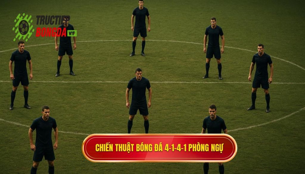 Chiến thuật bóng đá 4-1-4-1 phòng ngự