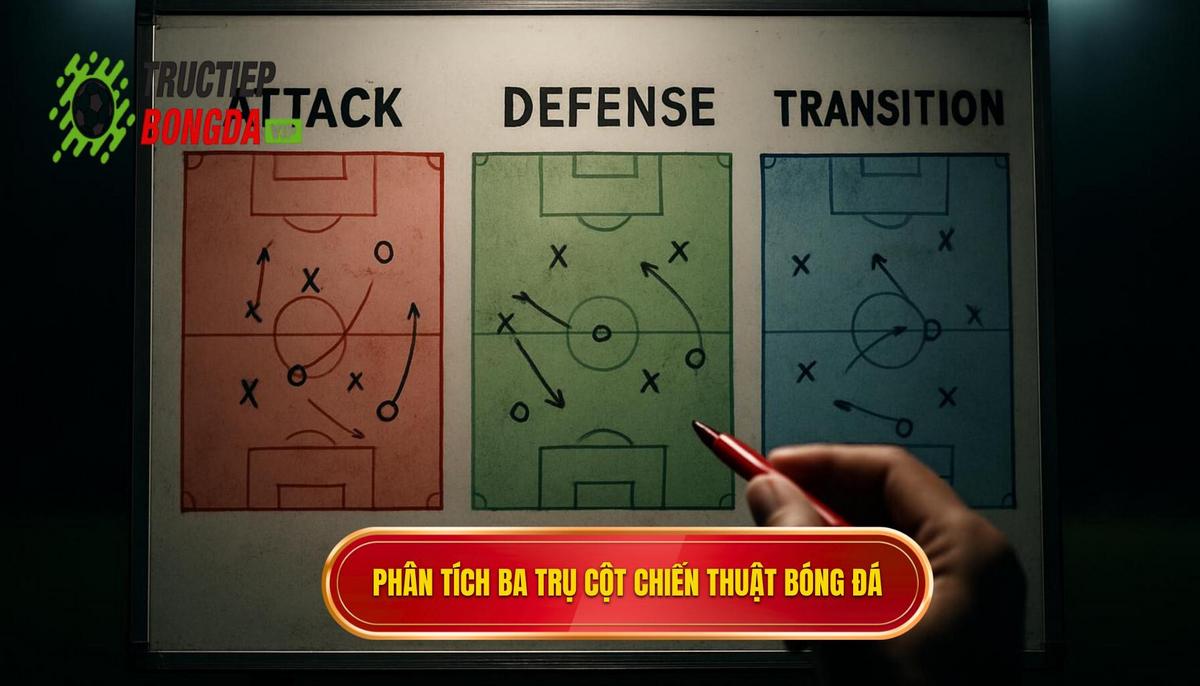 Phân tích chuyên sâu về ba trụ cột của Chiến thuật luân chuyển bóng nhanh