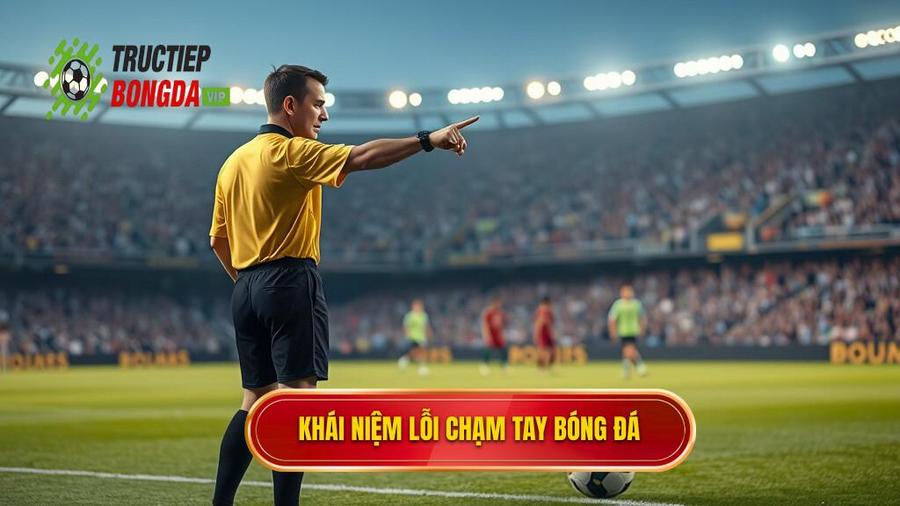1. Khái niệm lỗi chạm tay bóng đá