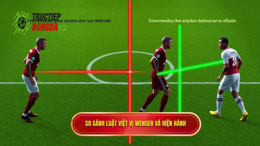 1. So sánh luật việt vị Wenger và hiện hành