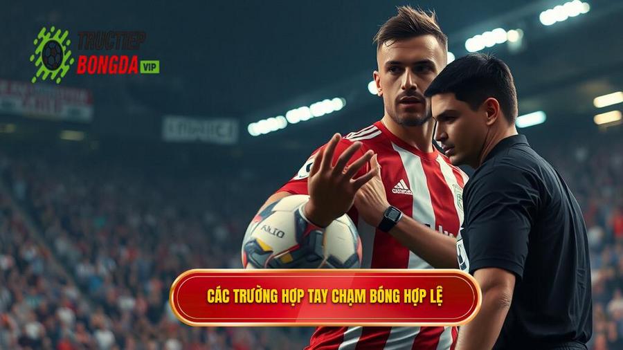 2. Các trường hợp tay chạm bóng hợp lệ