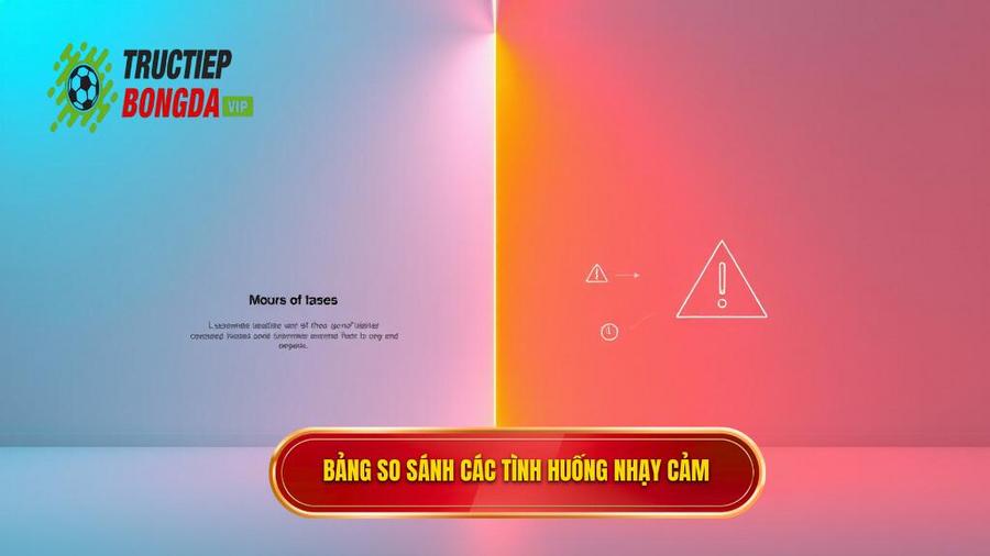 3. Bảng so sánh các tình huống nhạy cảm