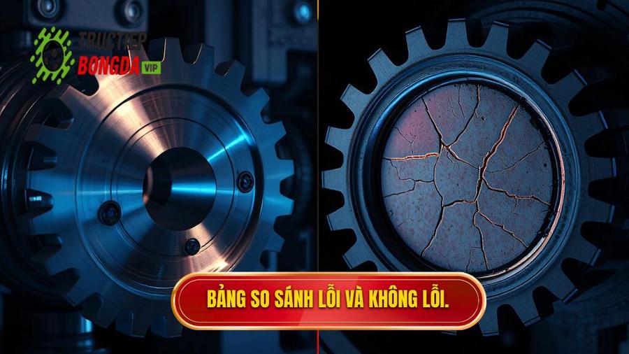 3. Bảng so sánh lỗi và không lỗi.