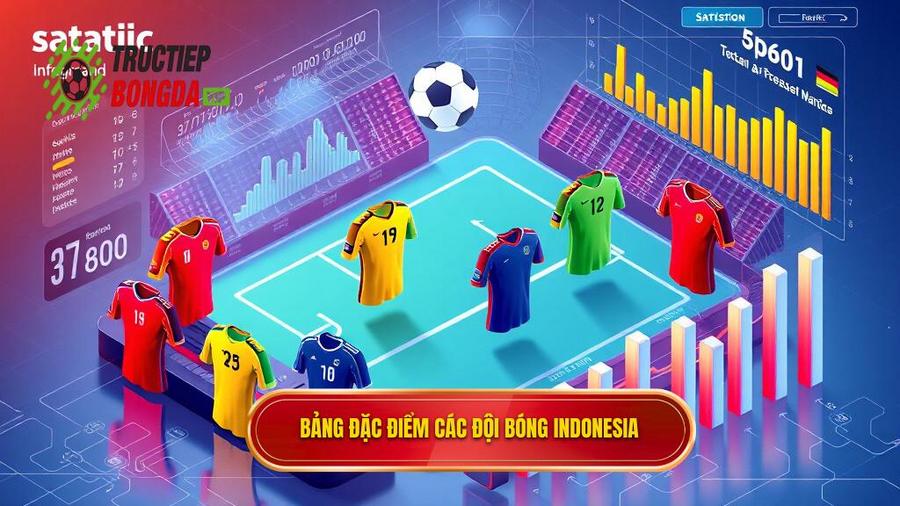 Bảng thống kê đặc điểm các đội bóng lớn tại Indonesia