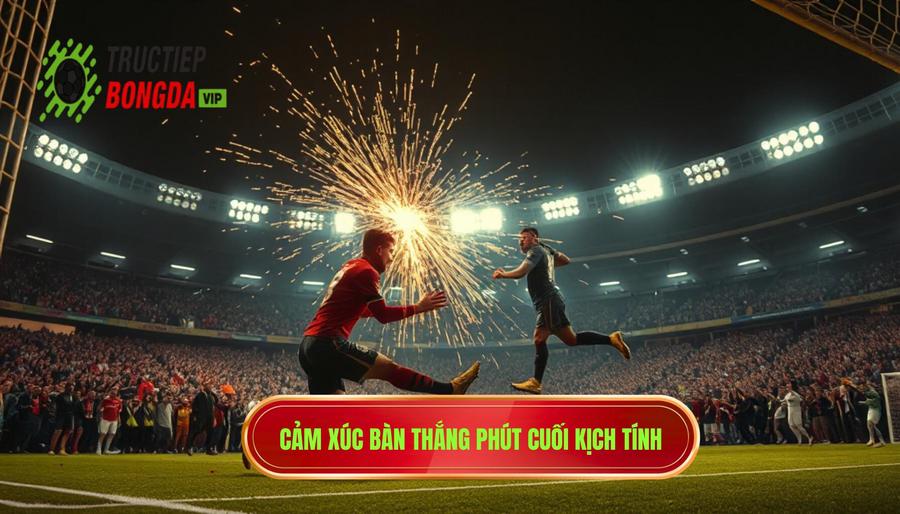 Sức hút mãnh liệt của bàn thắng phút cuối trực tiếp