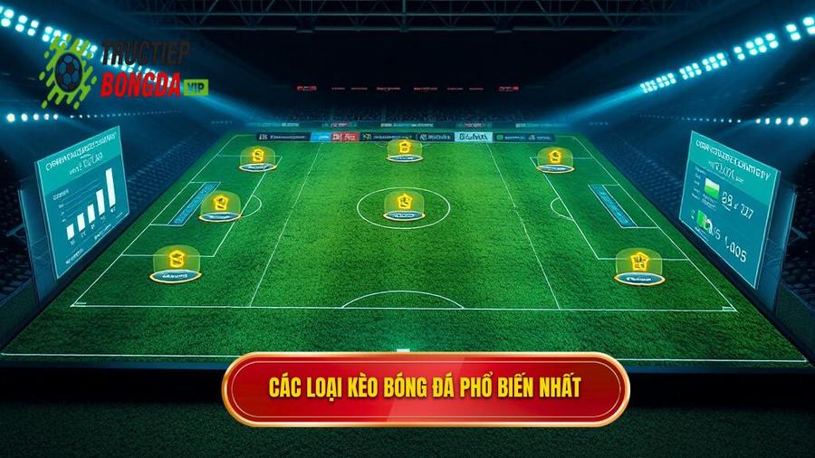 Các loại kèo phổ biến cần nắm rõ trong hướng dẫn soi kèo bóng đá