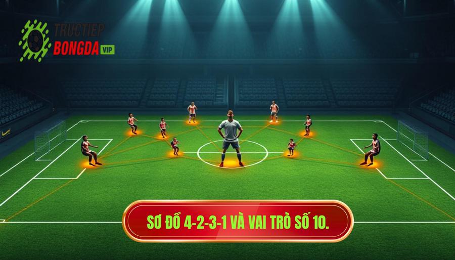 Tổng quan về sơ đồ 4-2-3-1: Sự an toàn và vai trò của số 10