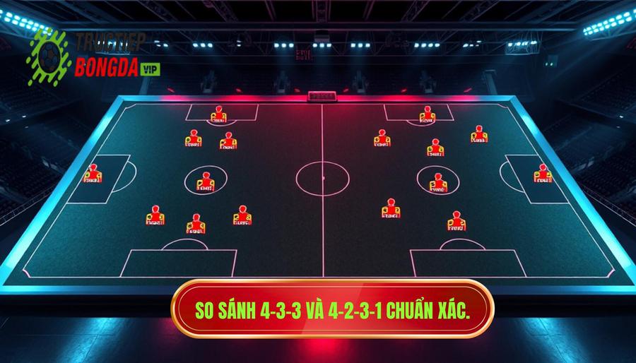 4-3-3 và 4-2-3-1 khác nhau thế nào